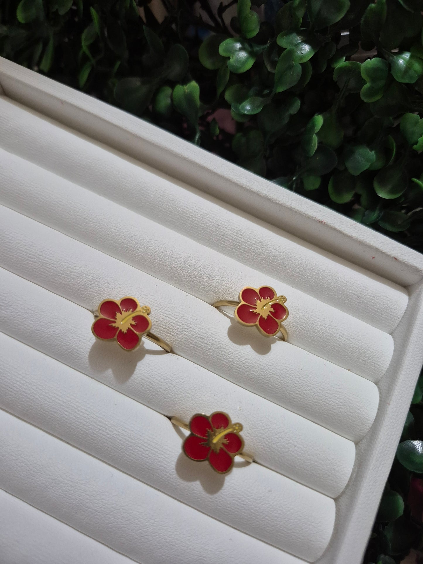 Red Amapola Ring