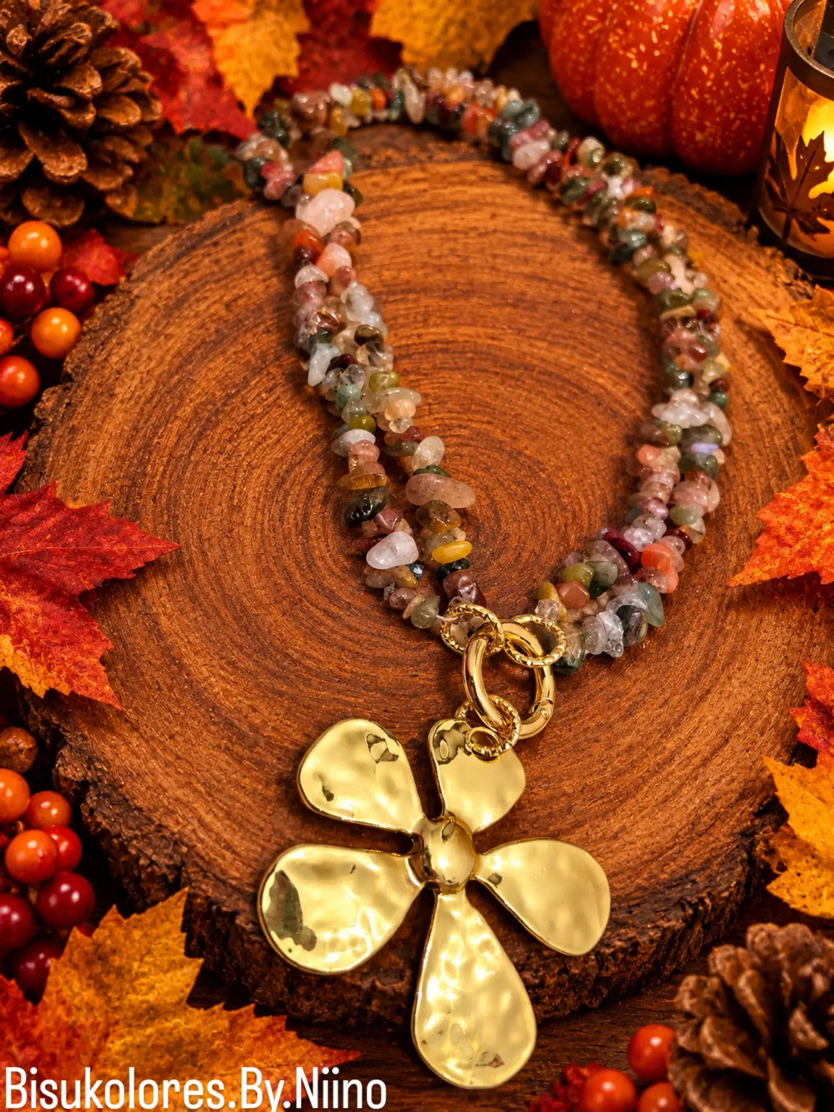 Autumn Flower Necklace