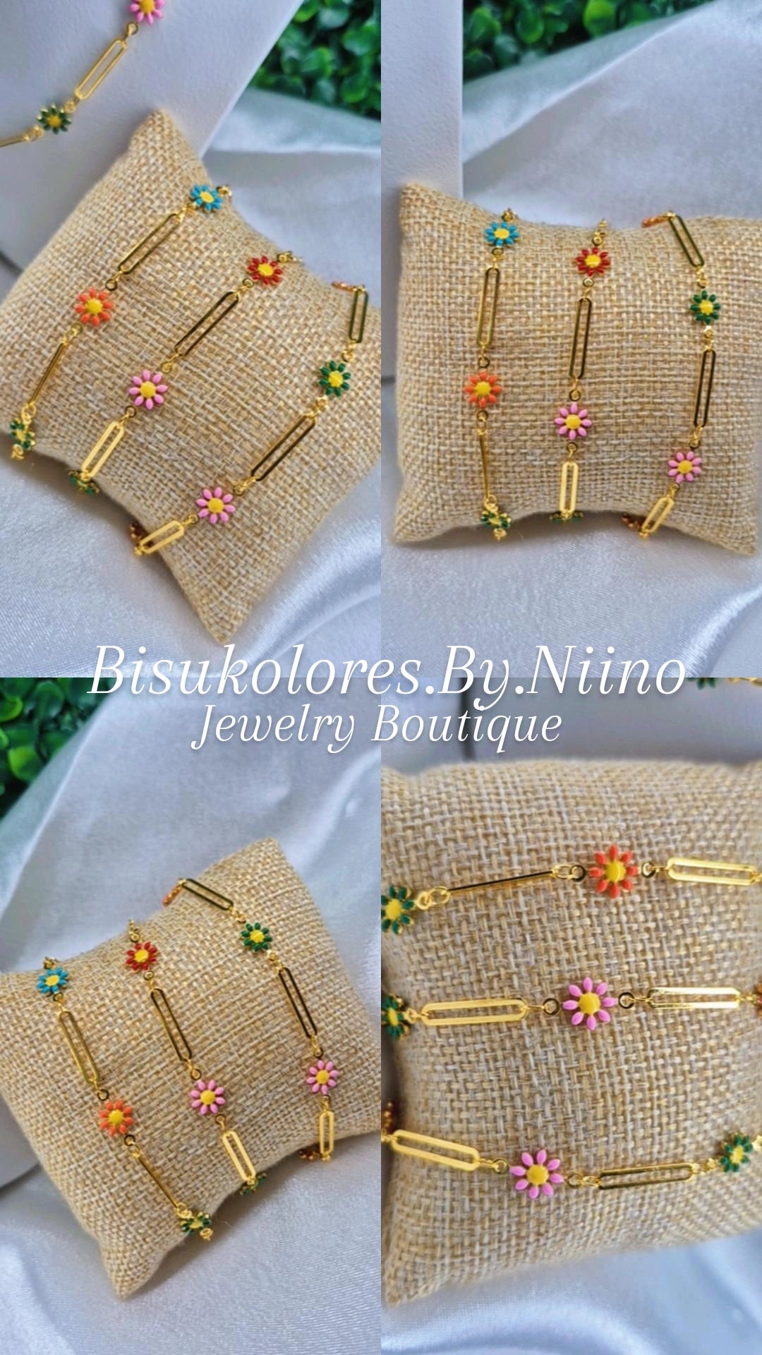 Springs Bracelets and Nacklace.