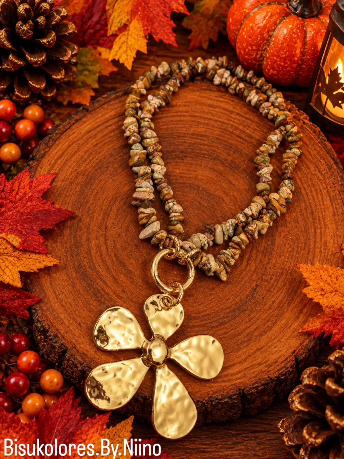 Autumn Flower Necklace